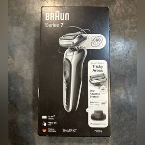 BRAUN 7020s SOLO SILVER SHAVER SERIES 7